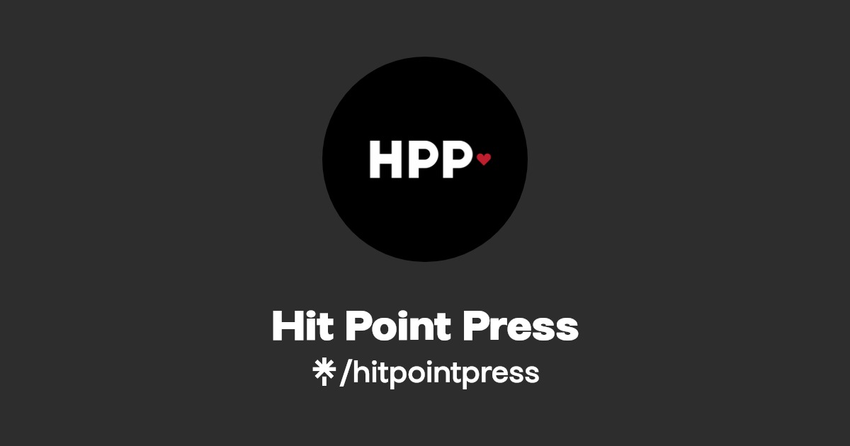 Hit Point Press Instagram, Facebook, TikTok Linktree
