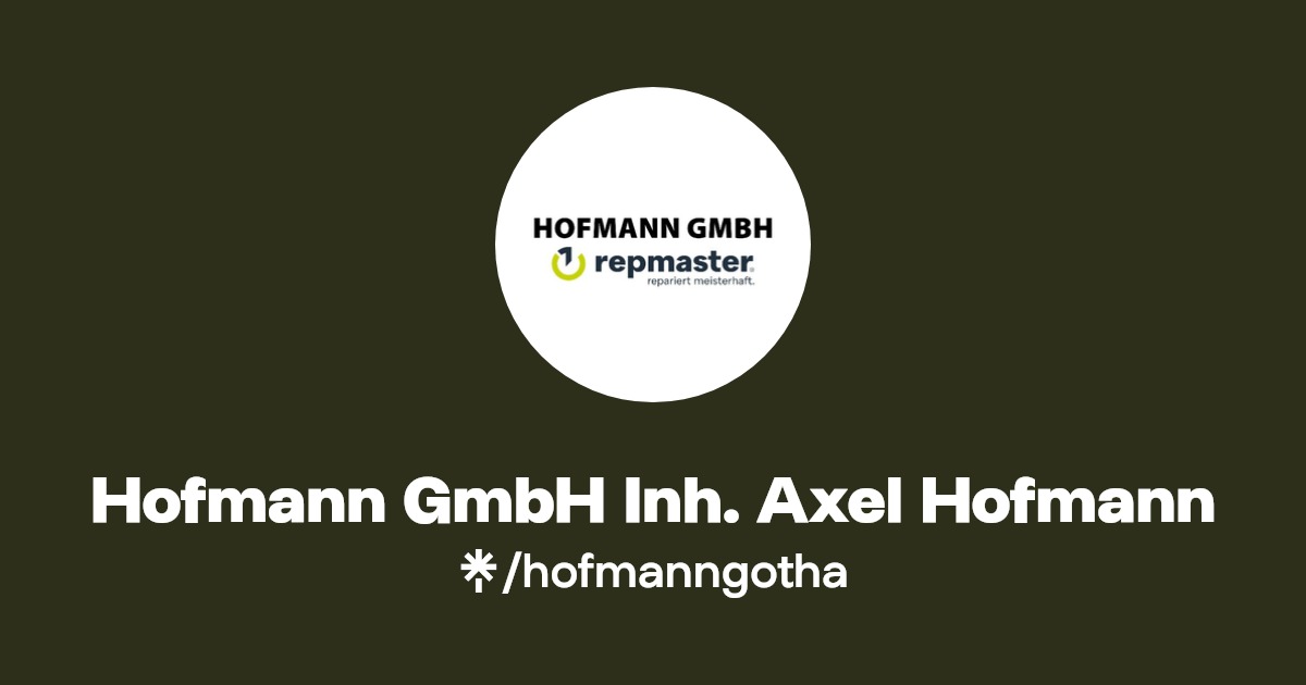 Hofmann GmbH Inh. Axel Hofmann Linktree