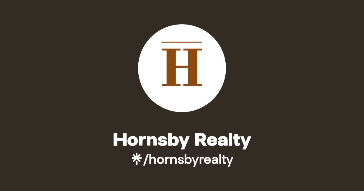 Hornsby Realty Twitter, Instagram, Facebook, TikTok Linktree