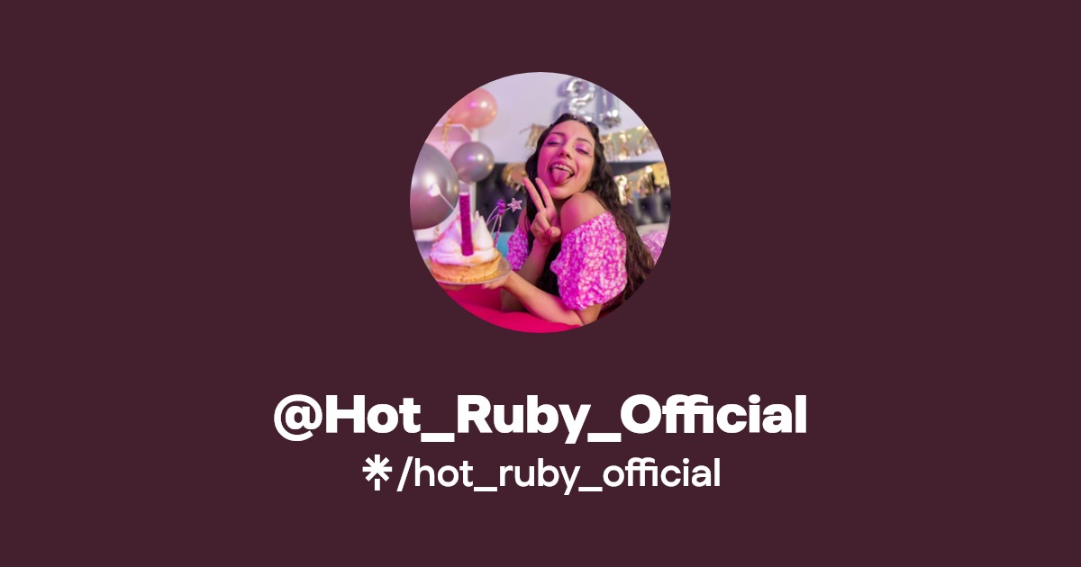 @Hot_Ruby_Official | Linktree