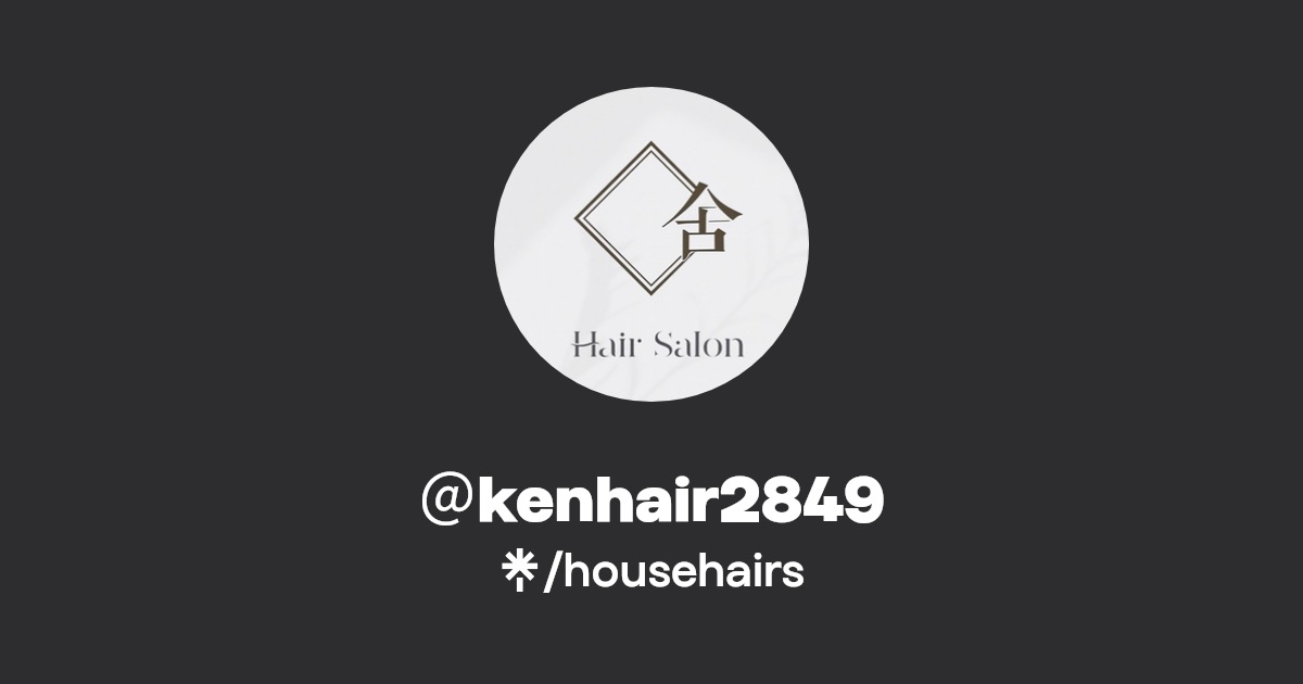 ＠kenhair2849 Instagram, Facebook Linktree