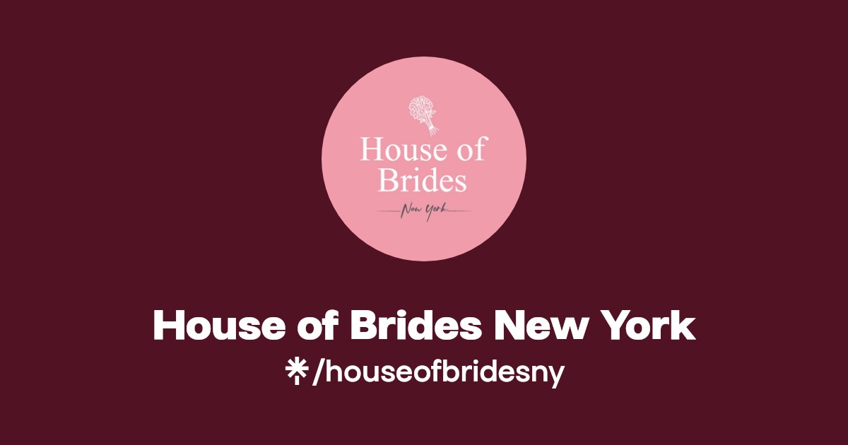 House of Brides New York Instagram, Facebook Linktree