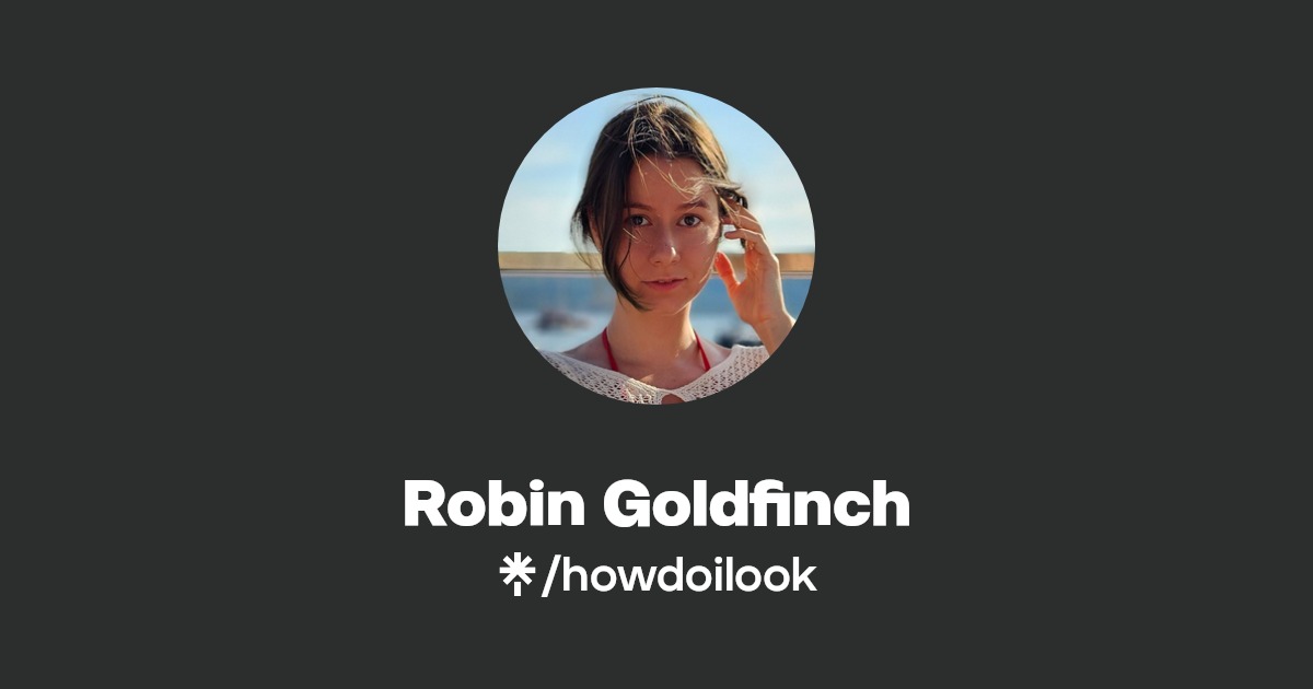Robin Goldfinch - Find Robin Goldfinch Onlyfans - Linktree