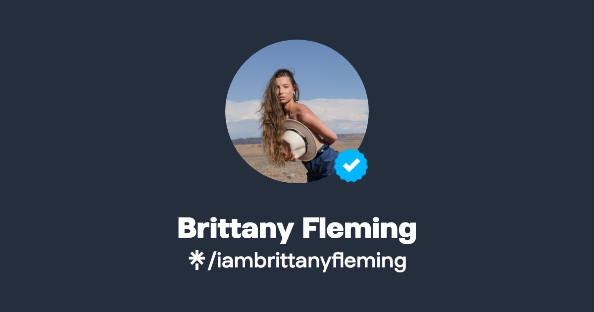 Brittany Fleming | Twitter, Instagram, Facebook, TikTok | Linktree