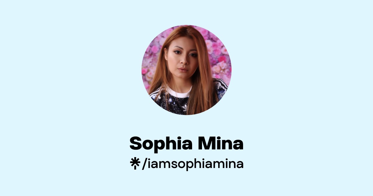 Sophia Mina Instagram, X, Facebook Linktree