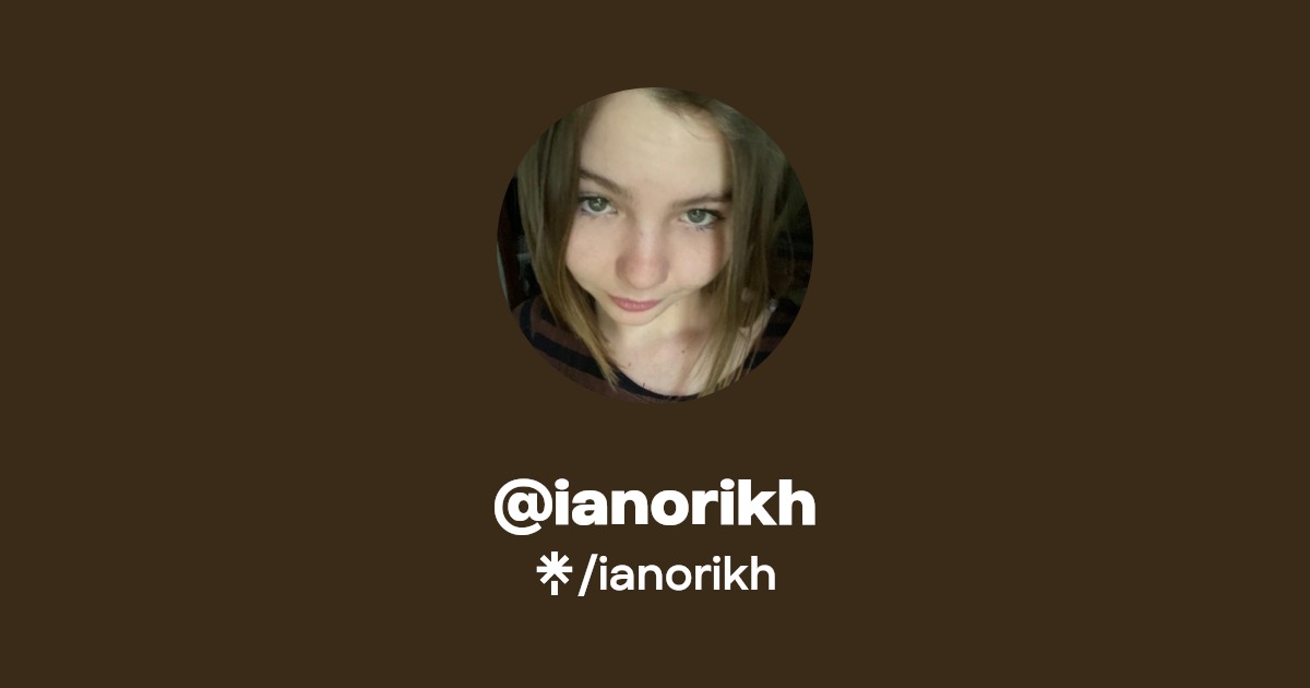 ianorikh | Instagram, Facebook, TikTok, Twitch | Linktree