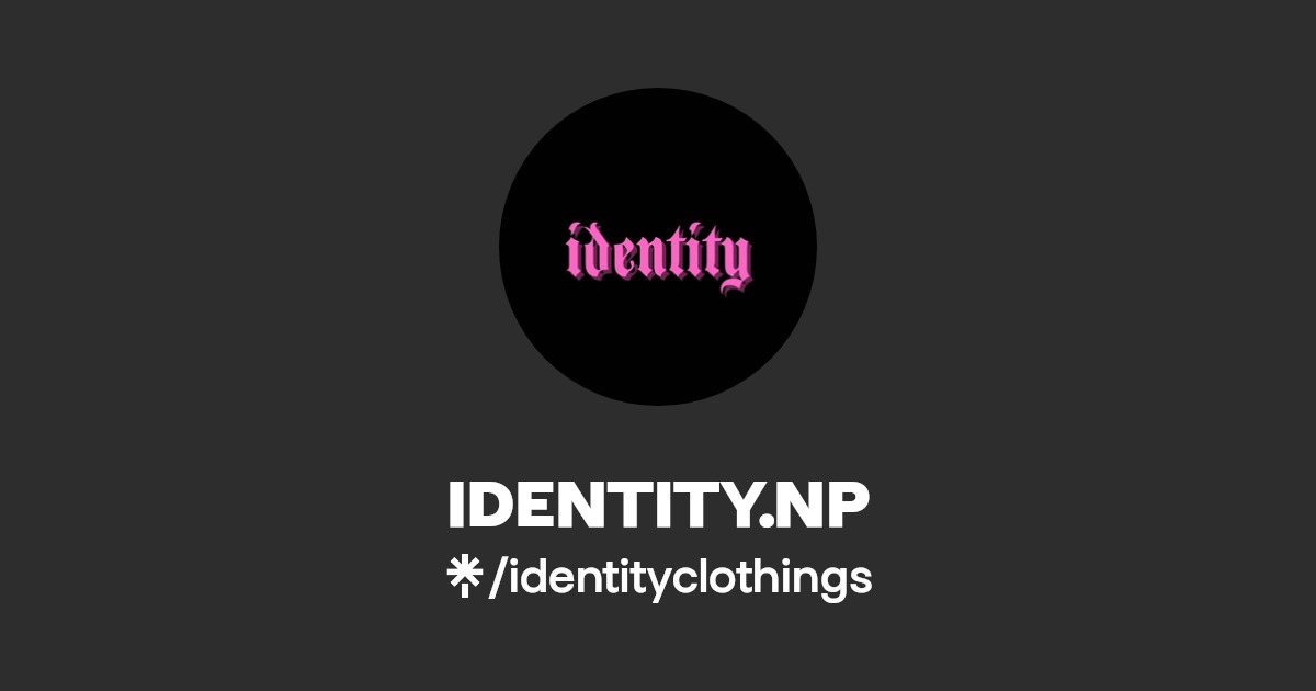 IDENTITY.NP Instagram, TikTok Linktree