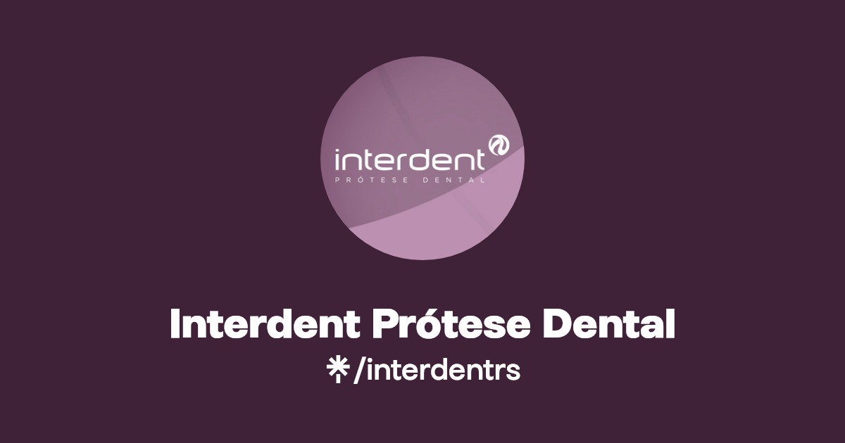 Interdent Prótese Dental Instagram, Facebook Linktree