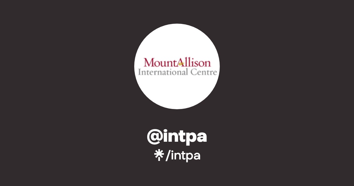 intpa Instagram, Facebook Linktree