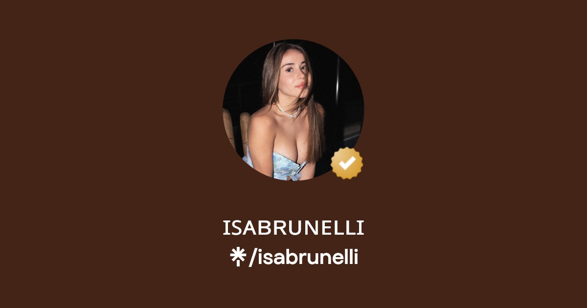 ɪꜱᴀʙʀᴜɴᴇʟʟɪ | Twitter, Instagram, Facebook | Linktree