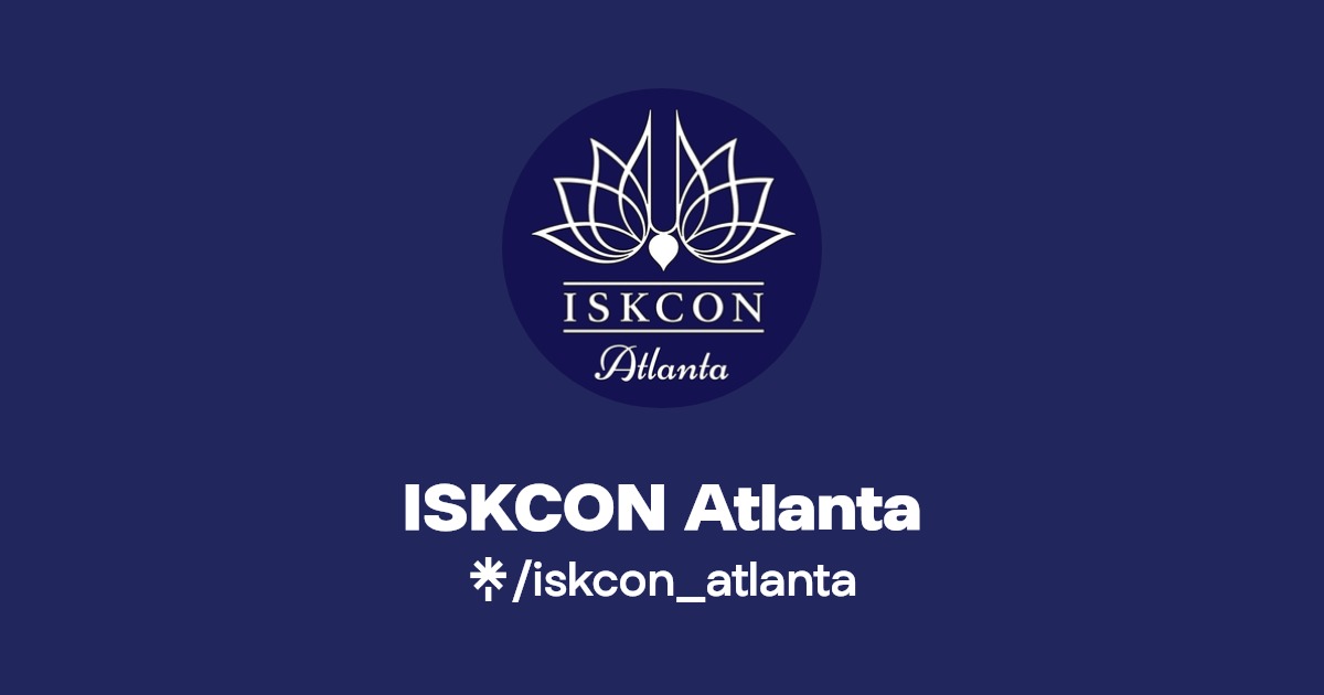 ISKCON Atlanta Instagram, Facebook Linktree