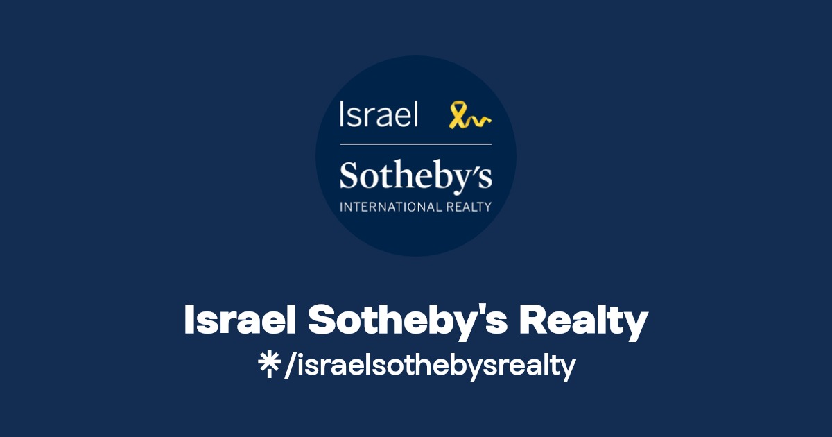 Israel Sotheby's Realty Twitter, Instagram, Facebook Linktree
