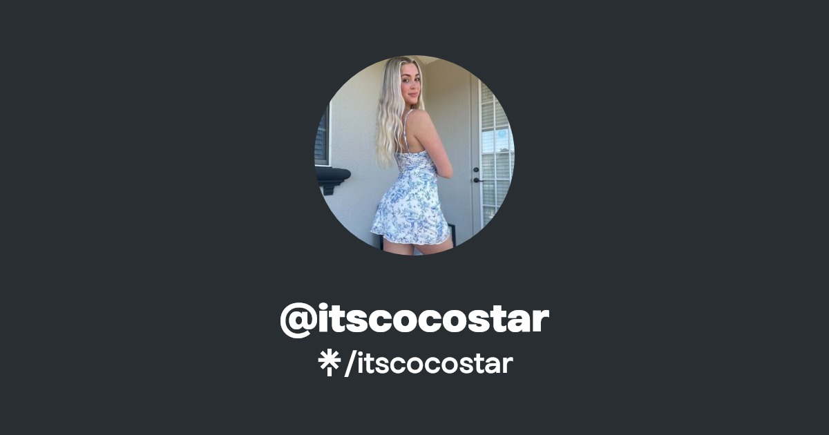 itscocostar - Find @itscocostar Onlyfans - Linktree