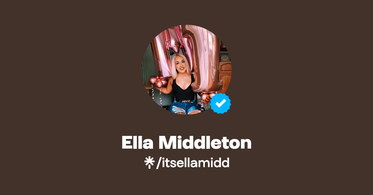 Ella Middleton | Instagram, TikTok | Linktree