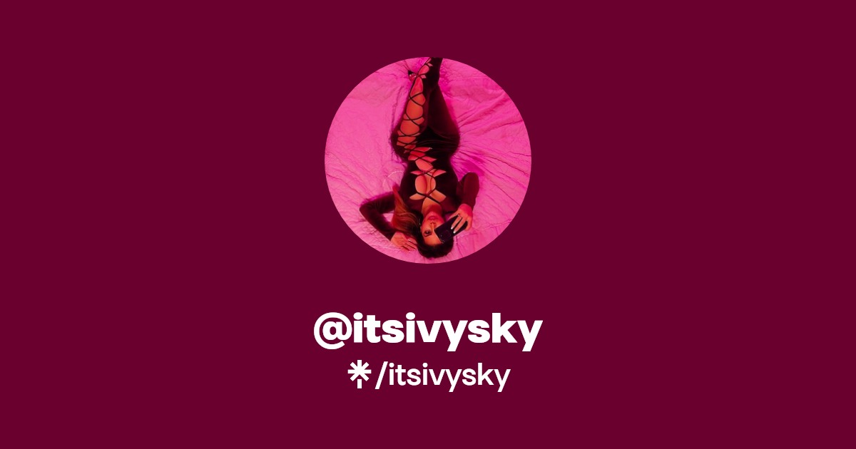 itsivysky | Twitter, Instagram, TikTok, Twitch | Linktree
