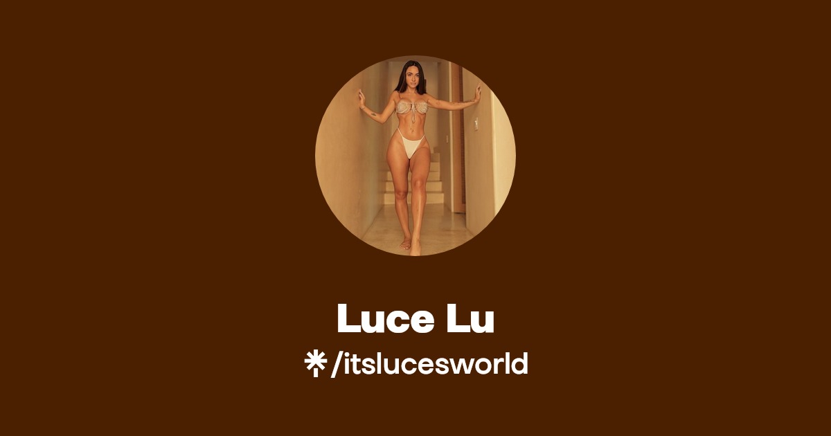 Luce Lu - Find Luce Lu Onlyfans - Linktree