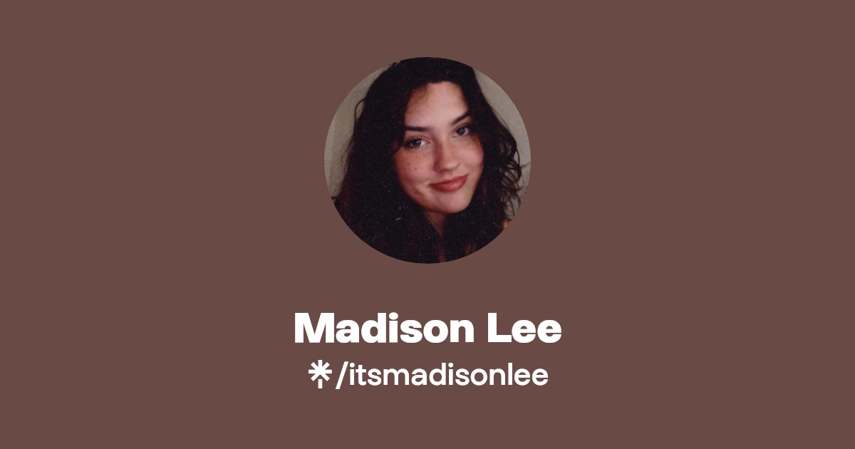 Madison Lee | Instagram, TikTok, Twitch | Linktree