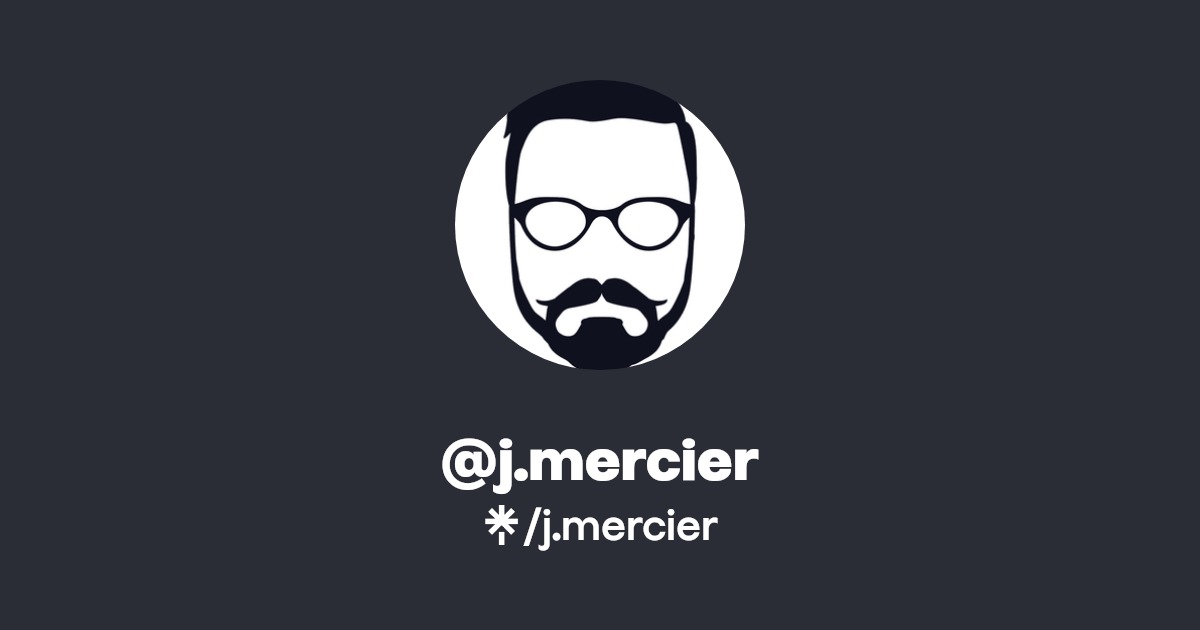 j.mercier Instagram, Facebook Linktree