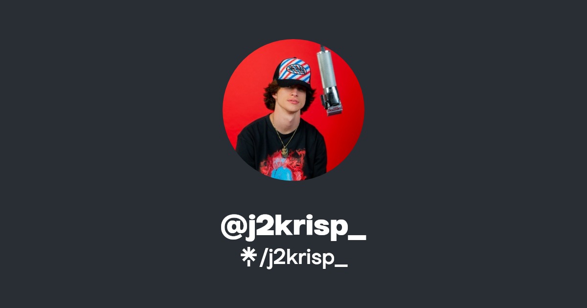 j2krisp_ | Instagram, Facebook, TikTok | Linktree