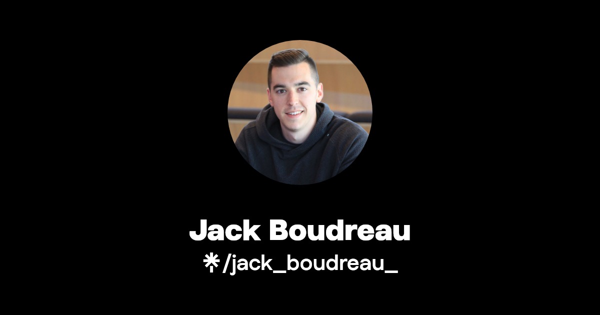 Jack Boudreau Instagram, TikTok Linktree