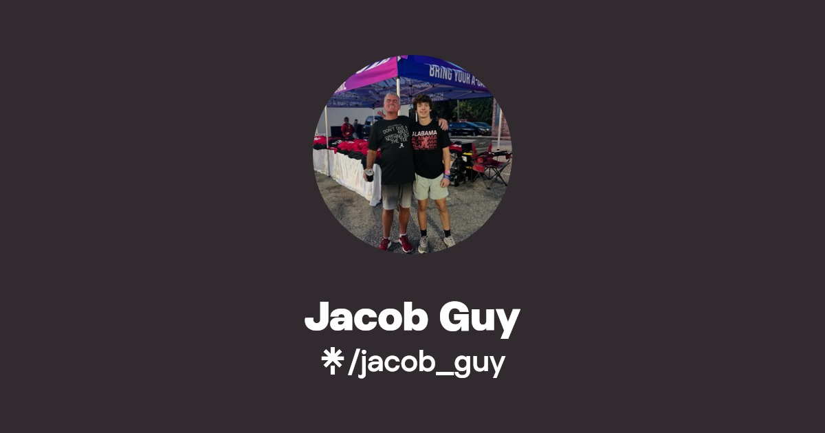 Jacob Guy Instagram, Facebook, TikTok Linktree