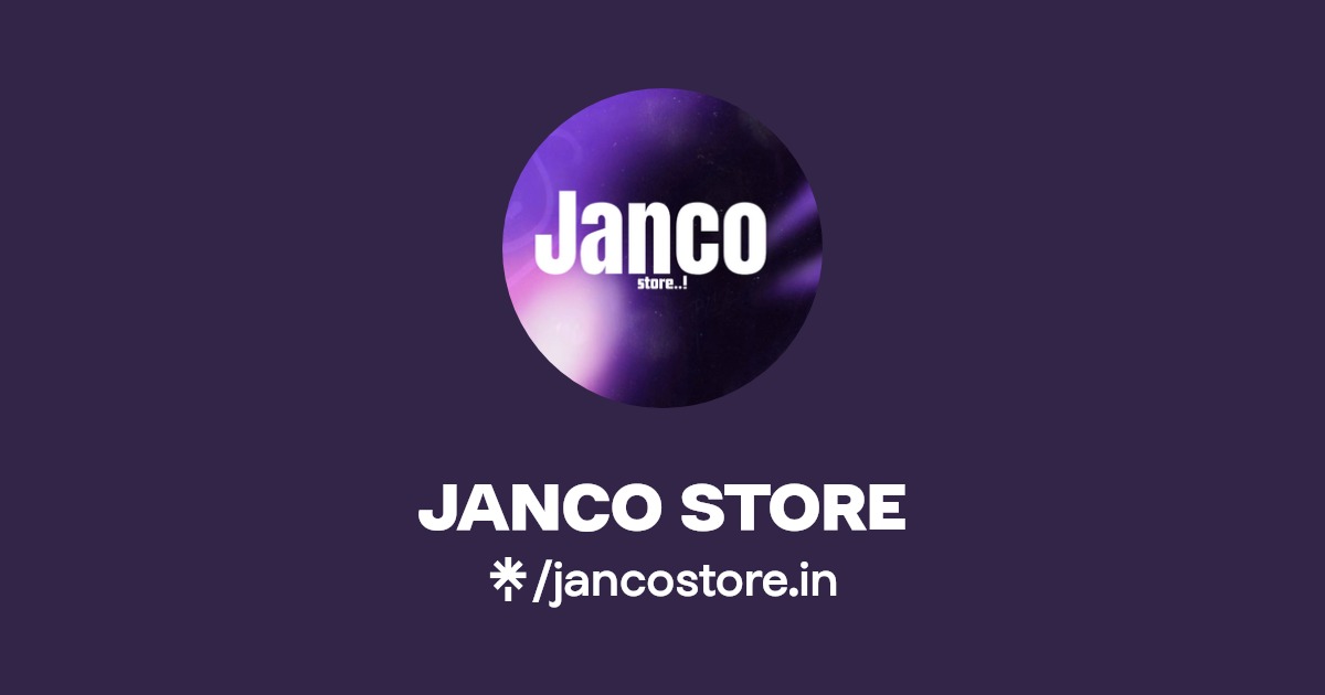 JANCO STORE Instagram, Facebook Linktree