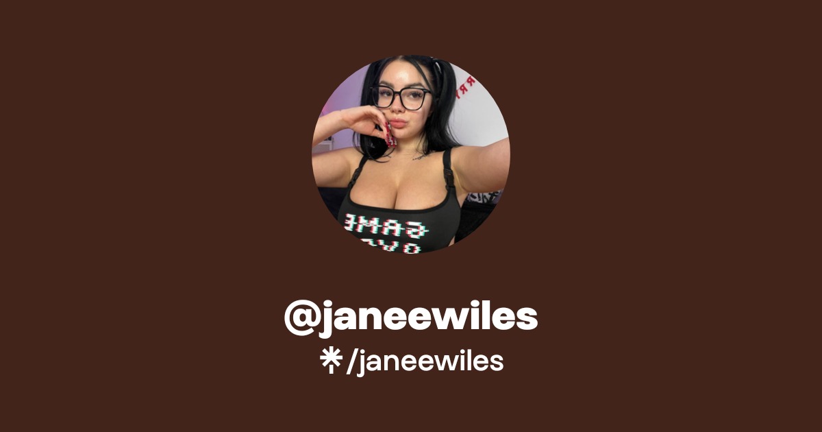 janeewiles - Find @janeewiles Onlyfans - Linktree