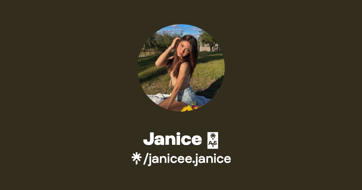 Janice 🌹 TikTok, Instagram Linktree