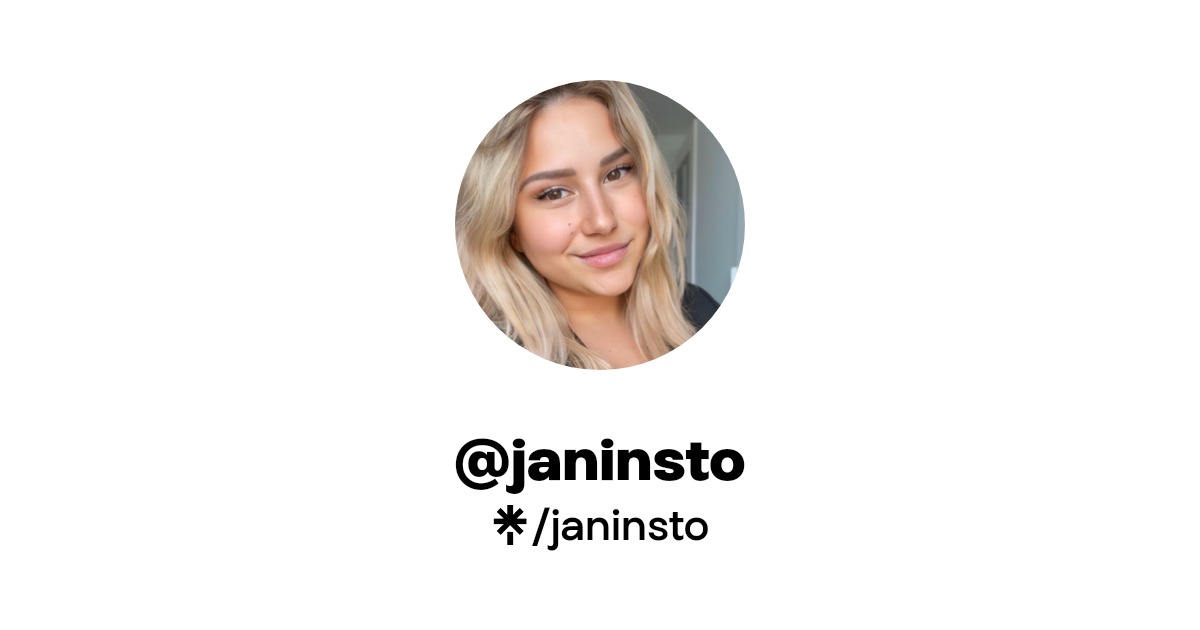 janinsto Instagram Linktree