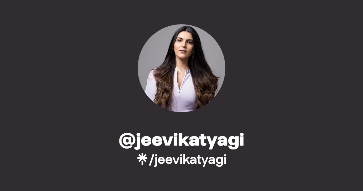 jeevikatyagi Twitter Linktree