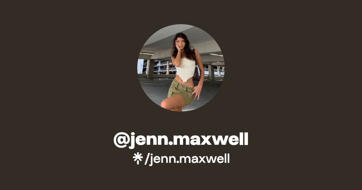 jenn.maxwell Instagram, TikTok Linktree
