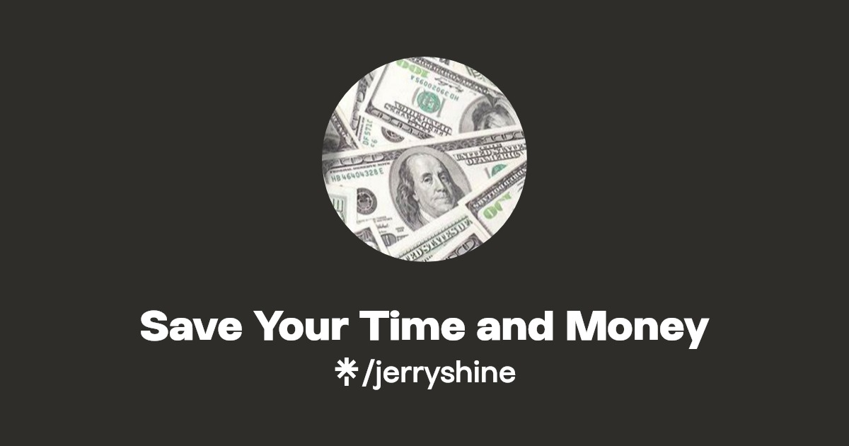 Save Your Time and Money Instagram Linktree