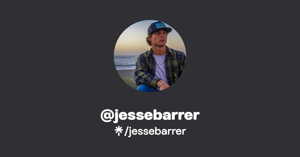 jessebarrer Instagram, TikTok Linktree