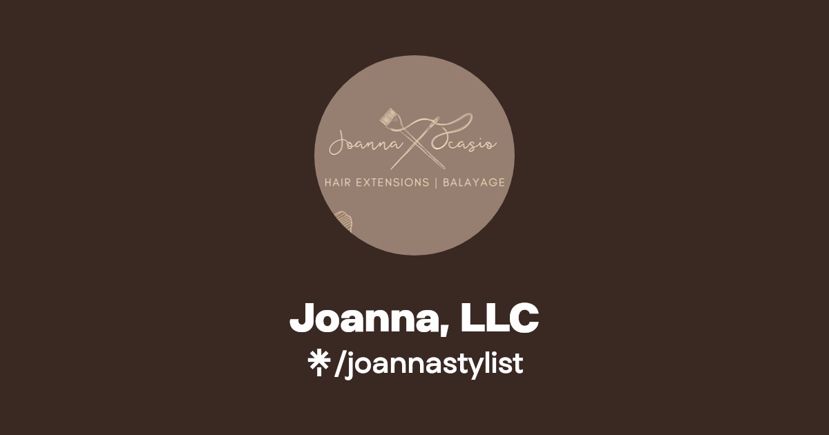Joanna, LLC Instagram, Facebook Linktree