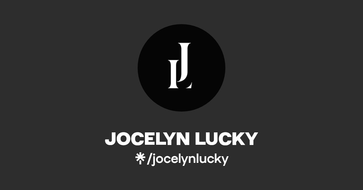 JOCELYN LUCKY Instagram Linktree