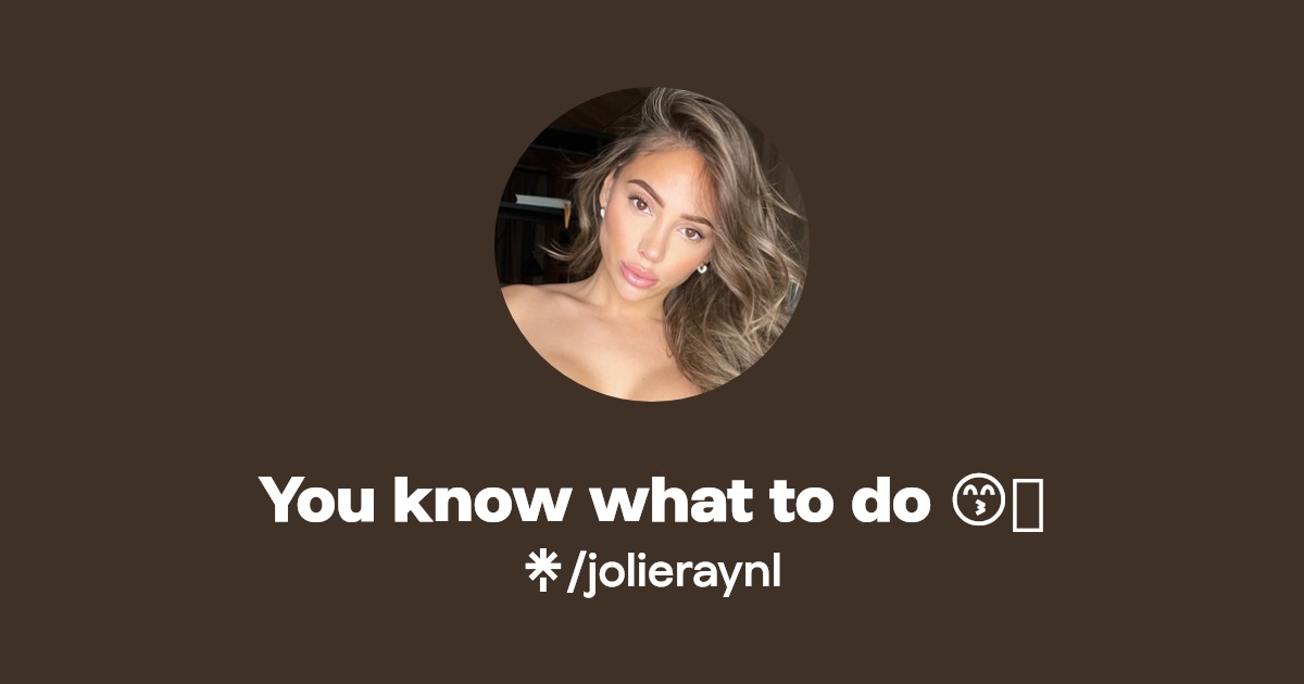 You know what to do 😙🌶️ - Find You know what to do 😙🌶️ Onlyfans - Linktree