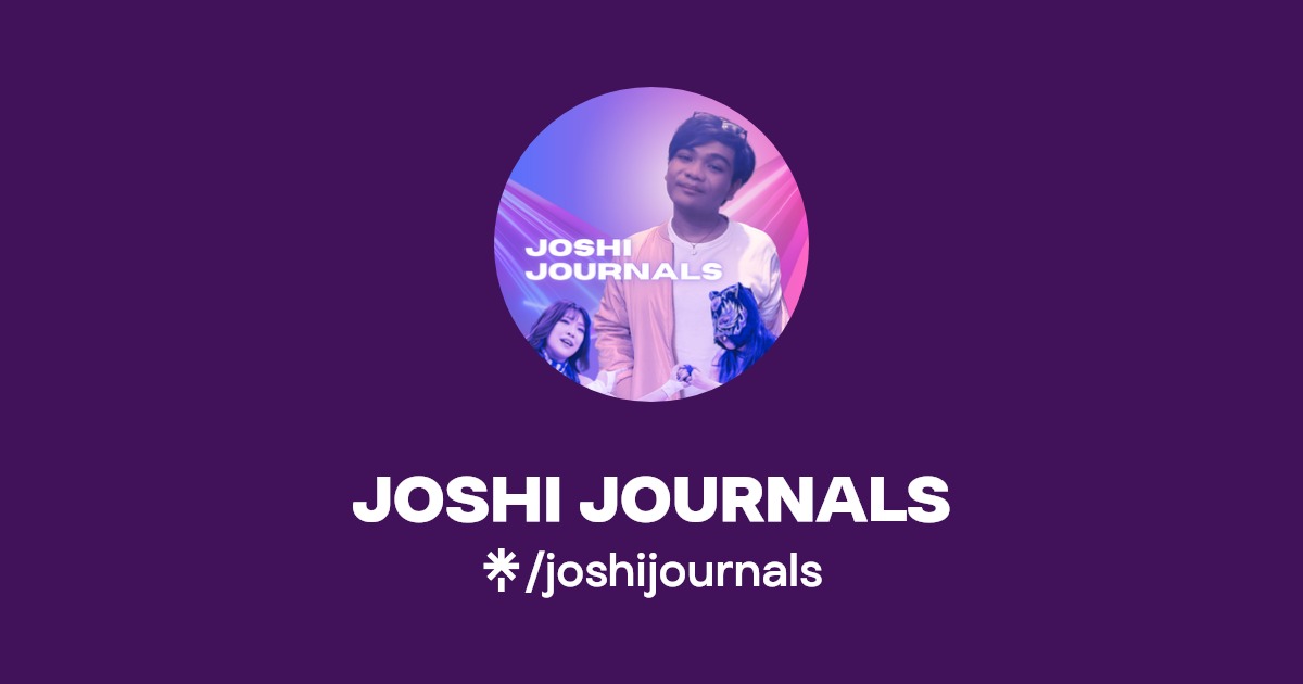 JOSHI JOURNALS Instagram Linktree