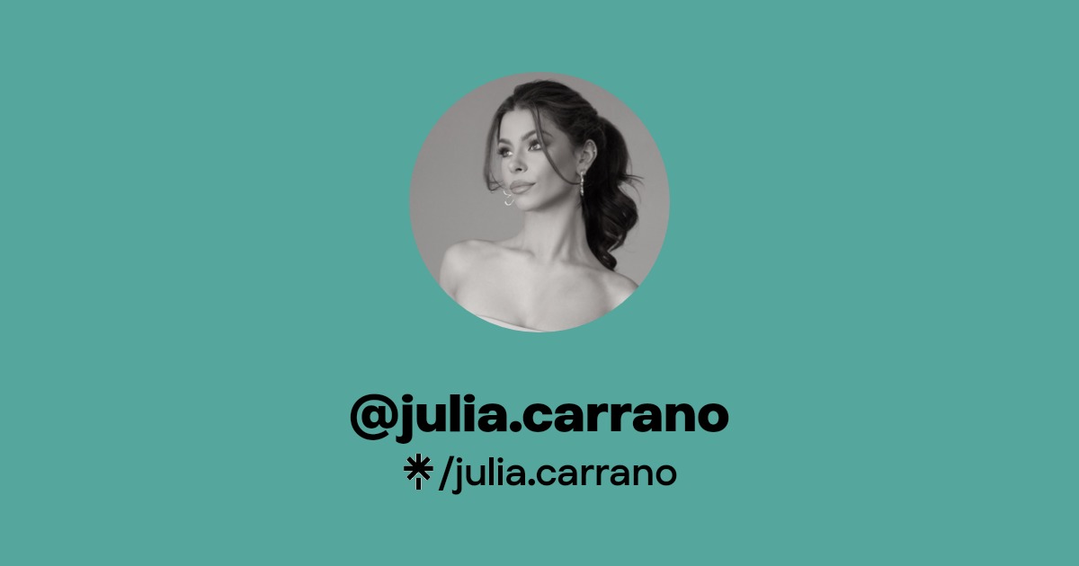 julia.carrano | Instagram, TikTok | Linktree