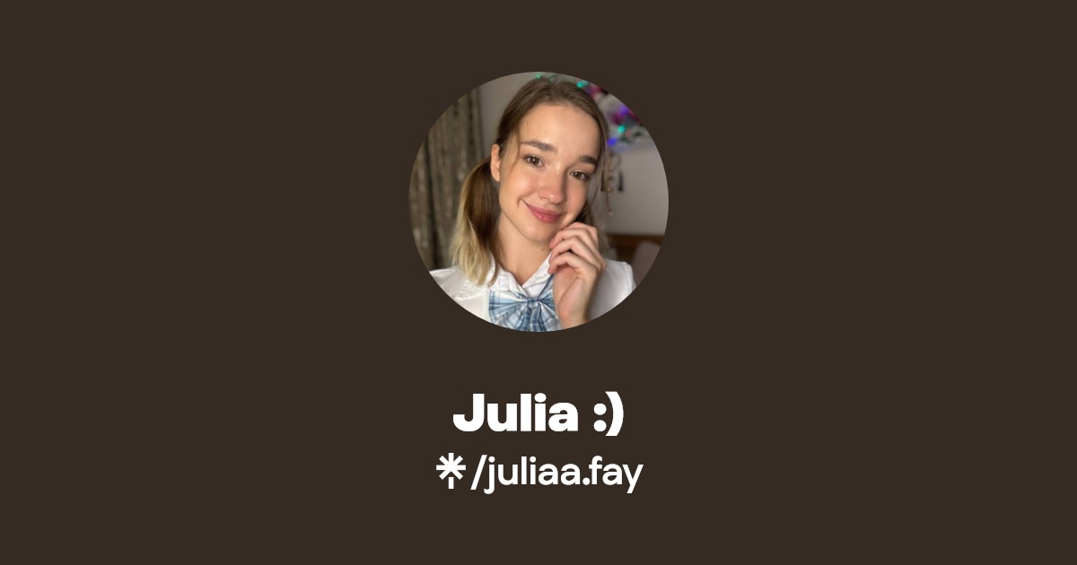 Julia :) - Find Julia :) Onlyfans - Linktree