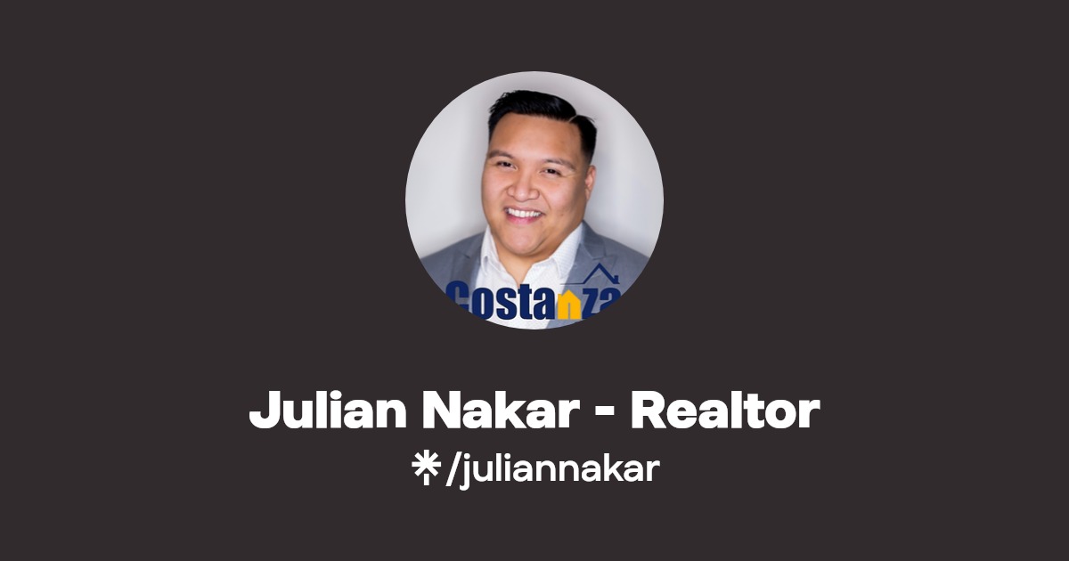 Julian Nakar Realtor Instagram Linktree