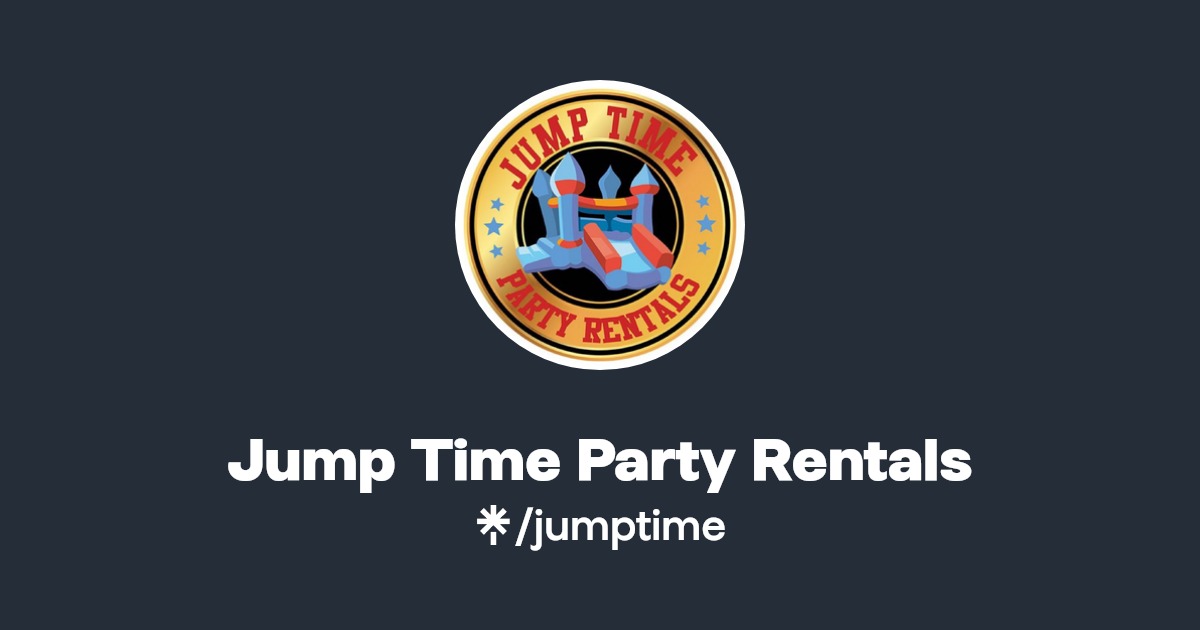 Jump Time Party Rentals Instagram, Facebook Linktree