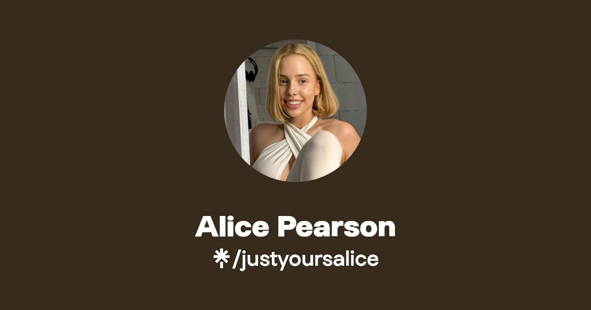 Alice Pearson | Instagram | Linktree