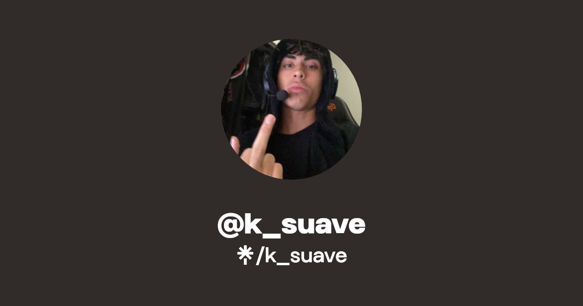 k_suave Instagram Linktree