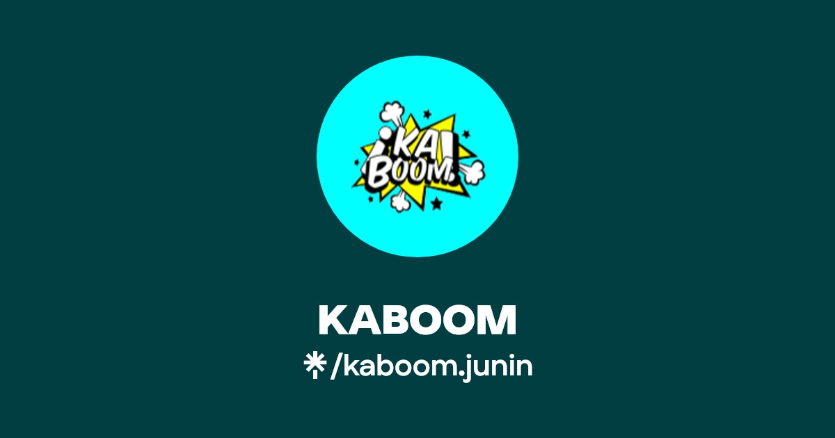 KABOOM Instagram, Facebook Linktree