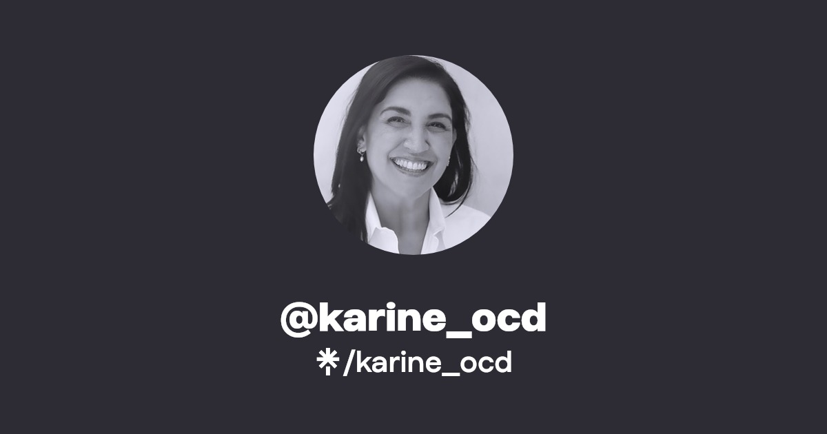 karine_ocd Instagram, TikTok Linktree