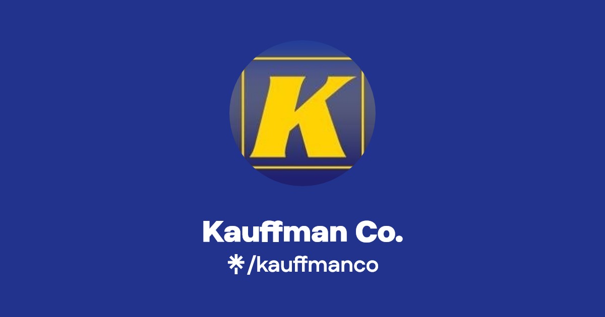 Kauffman Co. Instagram, Facebook Linktree