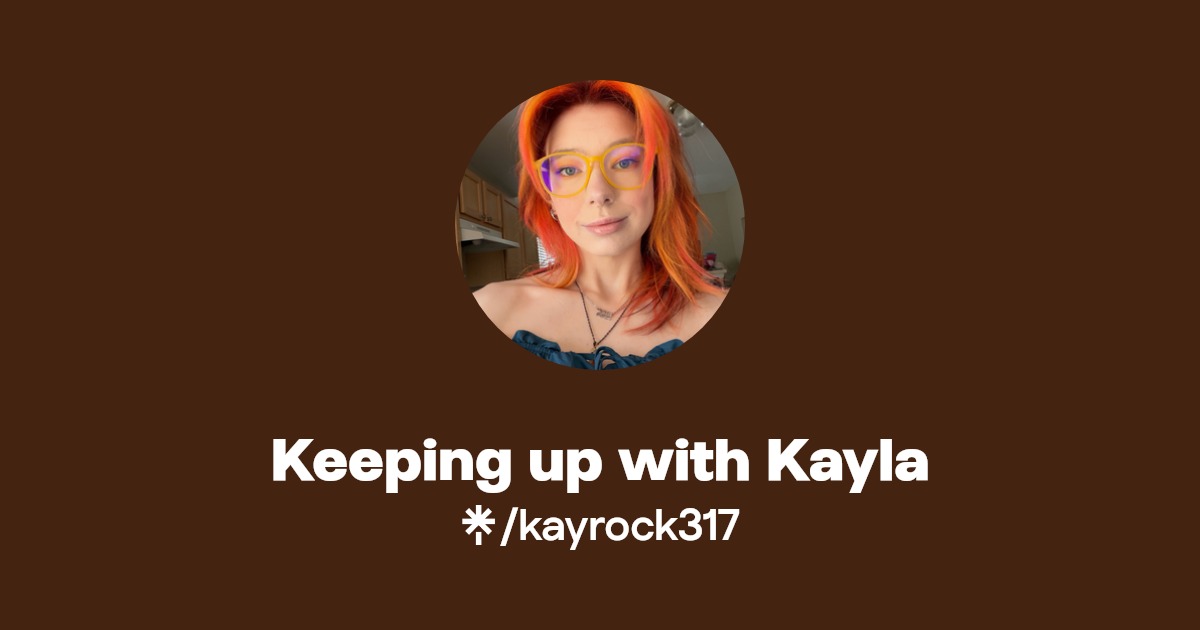 Keeping up with Kayla Instagram, TikTok Linktree