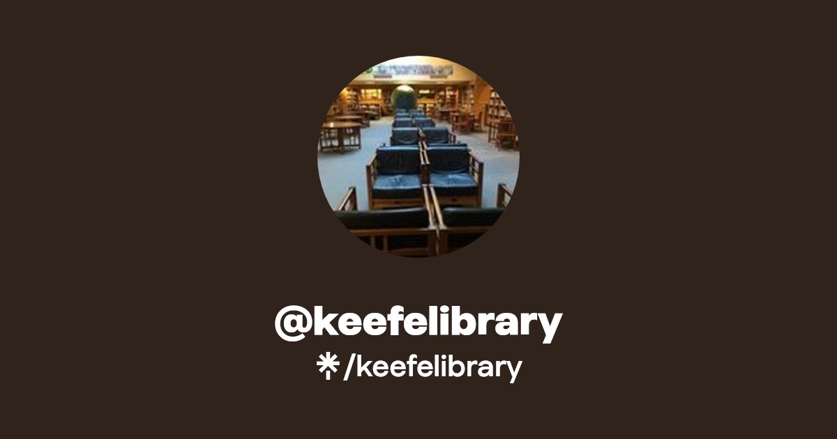 keefelibrary Twitter, Facebook Linktree