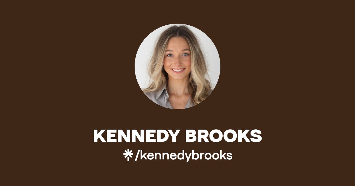 KENNEDY BROOKS Instagram, TikTok Linktree