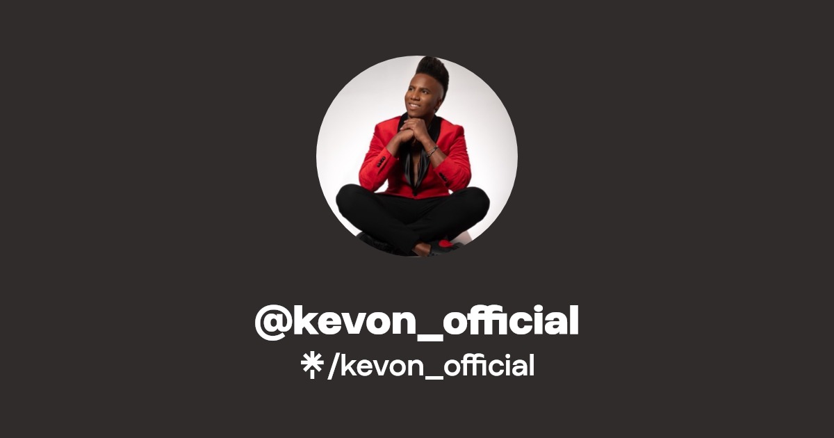 kevon_official Twitter, Instagram, Facebook, TikTok Linktree